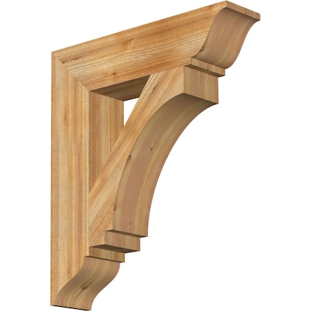 Ekena Millwork Imperial Traditional Rough Sawn Bracket, Western Red Cedar, 6"W x 26"D x 30"H BKT06X26X30IMP01RWR